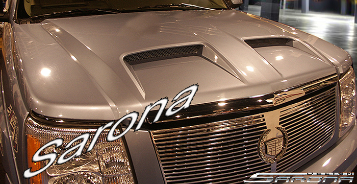 Custom Cadillac Escalade  SUV/SAV/Crossover Hood (2002 - 2006) - $890.00 (Part #CD-007-HD)
